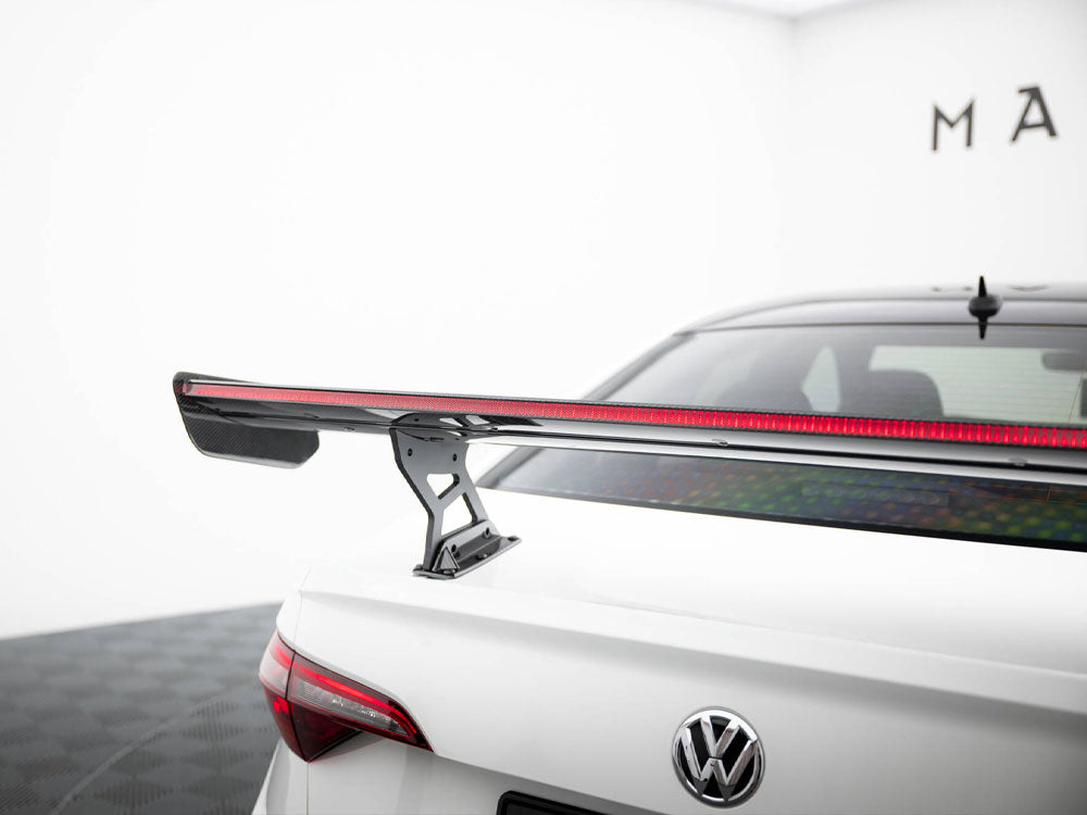 Maxton Design Carbon Spoiler With Internal Brackets Uprights + LED Volkswagen Jetta GLI Mk7 - CF-VW-JE-7-GLI-WING5-INT-245-P+LED - Image 10