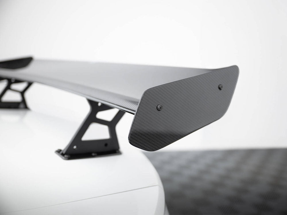 Carbon Spoiler With Internal Brackets Uprights + LED Volkswagen Jetta GLI Mk7