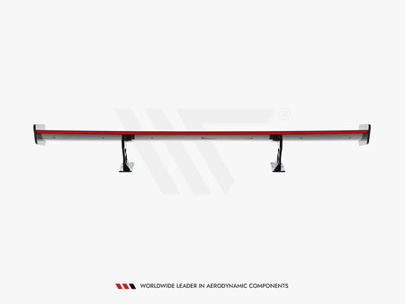 Carbon Spoiler With Internal Brackets Uprights + LED Volkswagen Jetta GLI Mk7