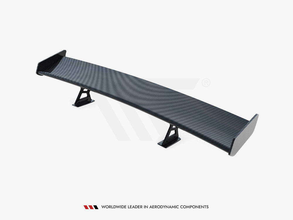 Carbon Spoiler With Internal Brackets Uprights + LED Volkswagen Jetta GLI Mk7