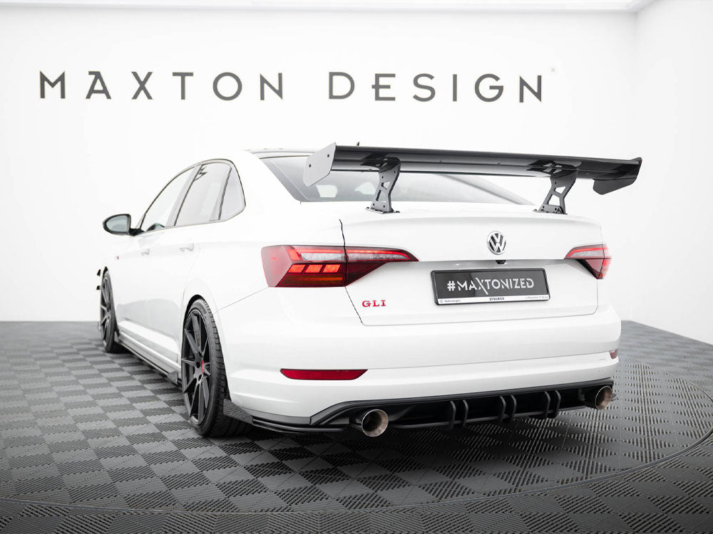 Carbon Spoiler With Internal Brackets Uprights Volkswagen Jetta GLI Mk7