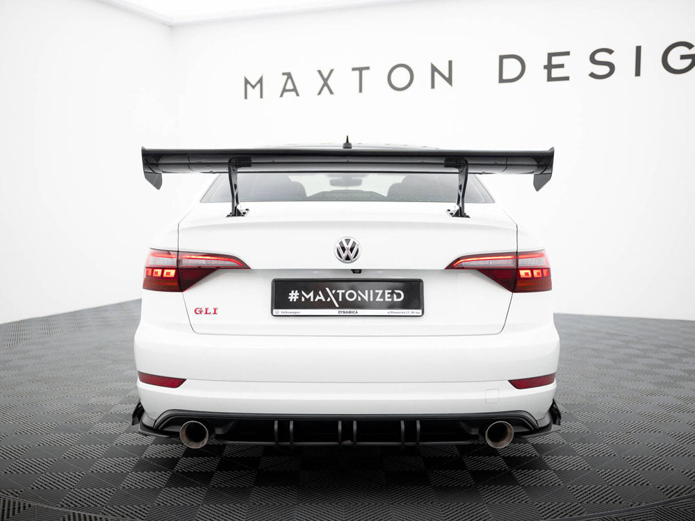 Maxton Design Carbon Spoiler With Internal Brackets Uprights Volkswagen Jetta GLI Mk7 - CF-VW-JE-7-GLI-WING5-INT-245-P - Image 3