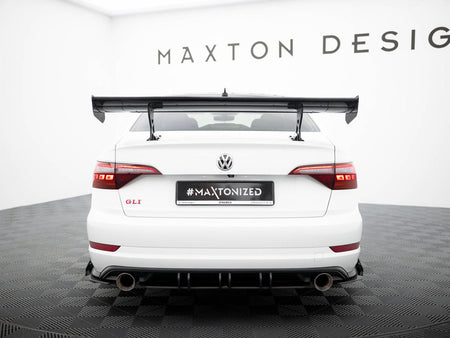 Maxton Design Carbon Spoiler With Internal Brackets Uprights Volkswagen Jetta GLI Mk7 - CF-VW-JE-7-GLI-WING5-INT-245-P - Image 3