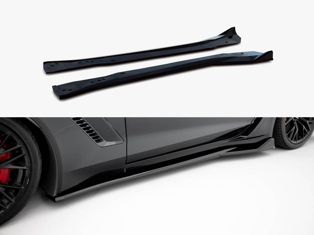 Maxton Design Side Skirts Diffusers Chevrolet Corvette Z06 C7 - CH-CO-C7-Z06-SD1G - Image 1