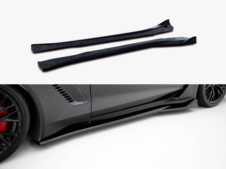 Maxton Design Side Skirts Diffusers Chevrolet Corvette Z06 C7 - CH-CO-C7-Z06-SD1G - Image 1