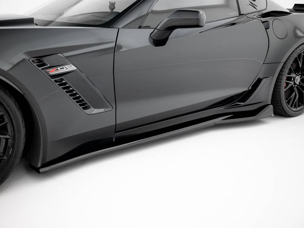 Maxton Design Side Skirts Diffusers Chevrolet Corvette Z06 C7 - CH-CO-C7-Z06-SD1G - Image 3