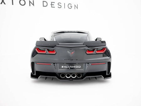 Maxton Design Rear Splitter (Vertical Bars) + Rear Side Splitters Chevrolet Corvette Z06 C7 - CH-CO-C7-Z06-RD1G+RD2G+RSD1G - Image 3
