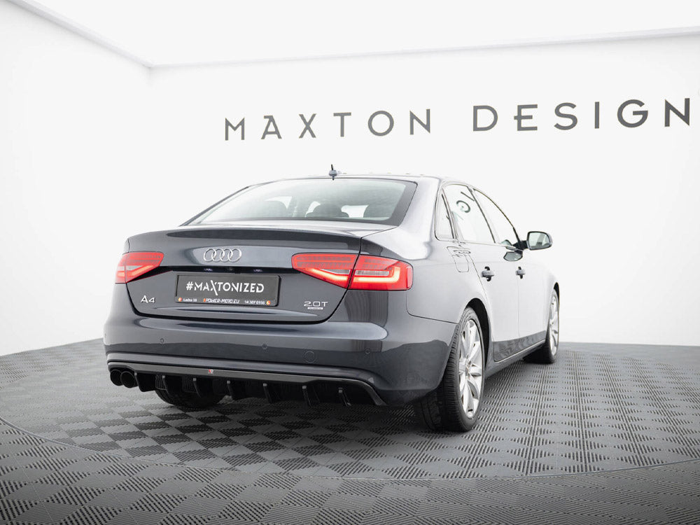 Maxton Design Rear Valance Audi A4 B8 Facelift (Single side dual exhaust version) - AU-A4-B8F-RS1GOO_ - Image 3