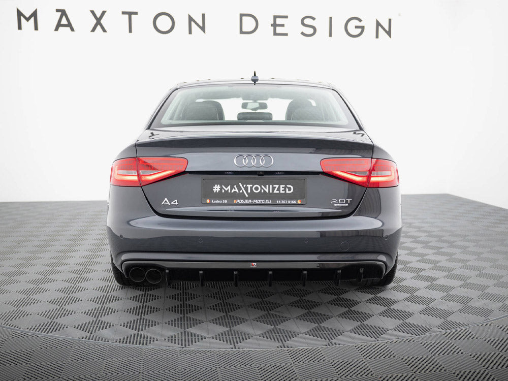 Maxton Design Rear Valance Audi A4 B8 Facelift (Single side dual exhaust version) - AU-A4-B8F-RS1GOO_ - Image 4