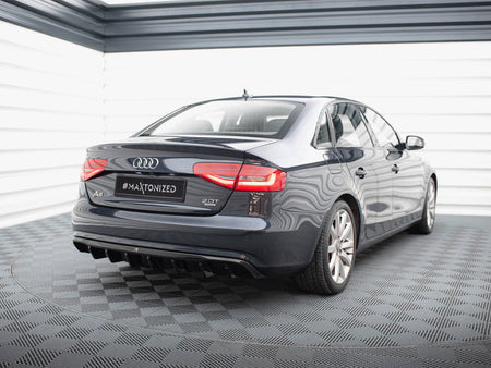 Maxton Design Rear Valance Audi A4 B8 Facelift (Single side dual exhaust version) - AU-A4-B8F-RS1GOO_ - Image 2