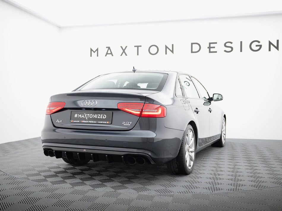 Maxton Design Rear Valance Audi A4 B8 Facelift (Version with dual exhausts on both sides) - AU-A4-B8F-RS1GOO_OO - Image 2