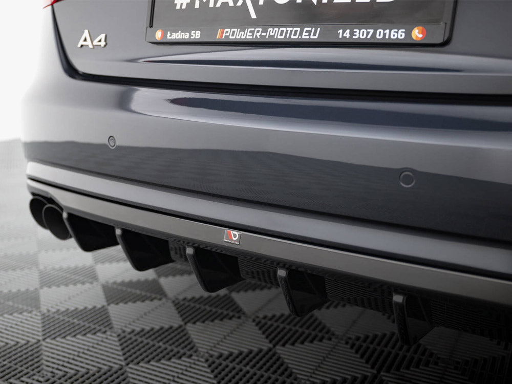 Maxton Design Rear Valance Audi A4 B8 Facelift (Version with dual exhausts on both sides) - AU-A4-B8F-RS1GOO_OO - Image 4