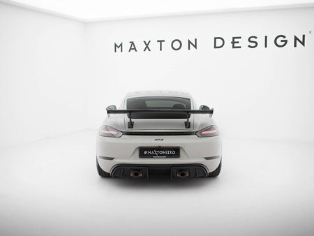 Maxton Design Carbon Spoiler With Internal Brackets Uprights V.1 Porsche 718 Cayman GTS 982c - CF-PO-CA-718-GTS-WING5-INT-245-P-1 - Image 3