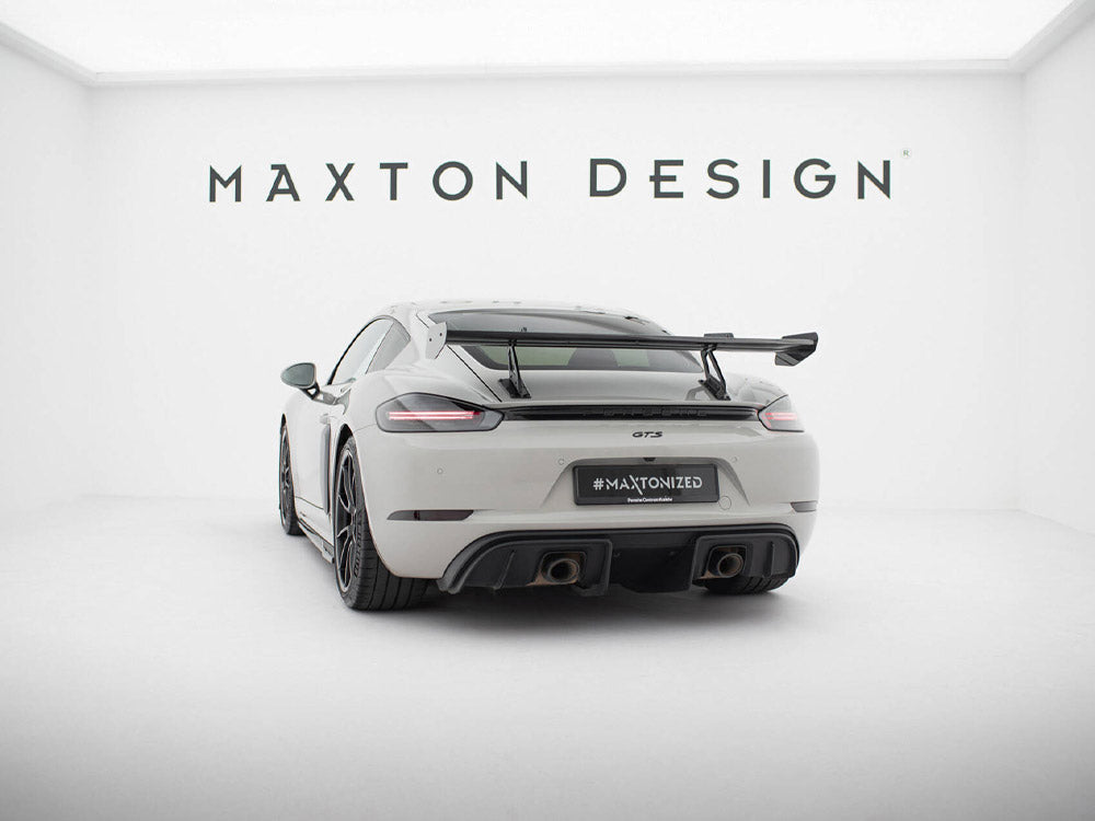 Maxton Design Carbon Spoiler With Upper Swan Mounting V.1 Porsche 718 Cayman GTS 982c - CF-PO-CA-718-GTS-WING5-UPP-245-P-1 - Image 2