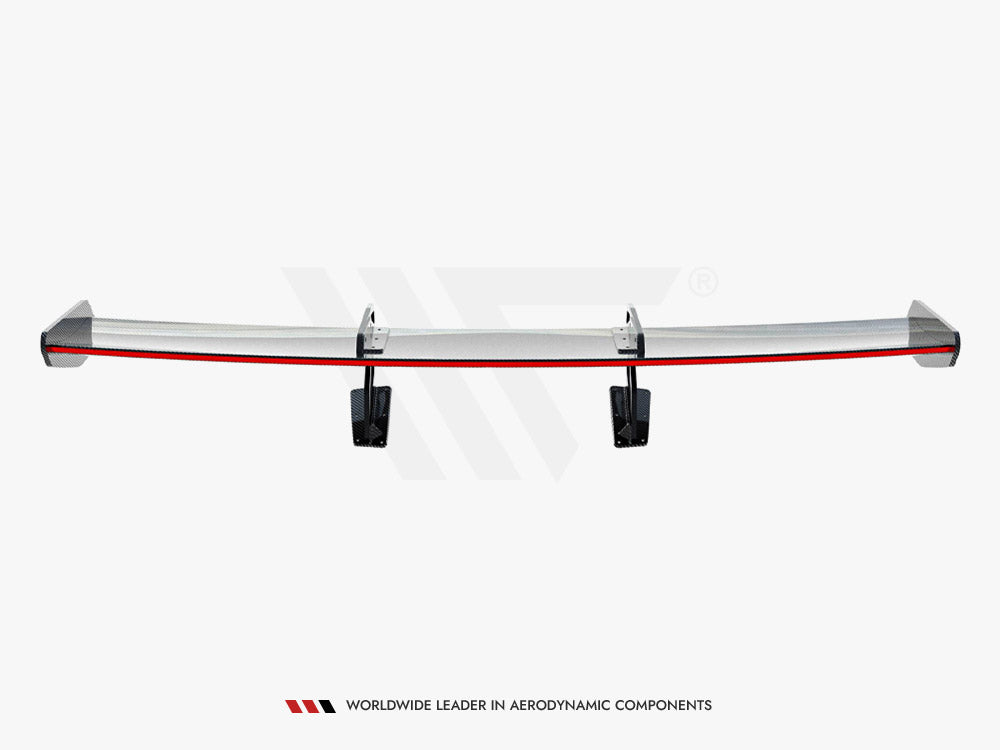 Maxton Design Carbon Spoiler With Upper Swan Mounting V.2 + LED Porsche 718 Cayman GTS 982c - CF-PO-CA-718-GTS-WING5-UPP-245-P+LED-2 - Image 14