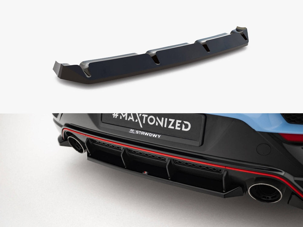 Maxton Design Central Rear Splitter Hyundai Veloster N Mk2 - HY-VE-2-N-RD1G - Image 1