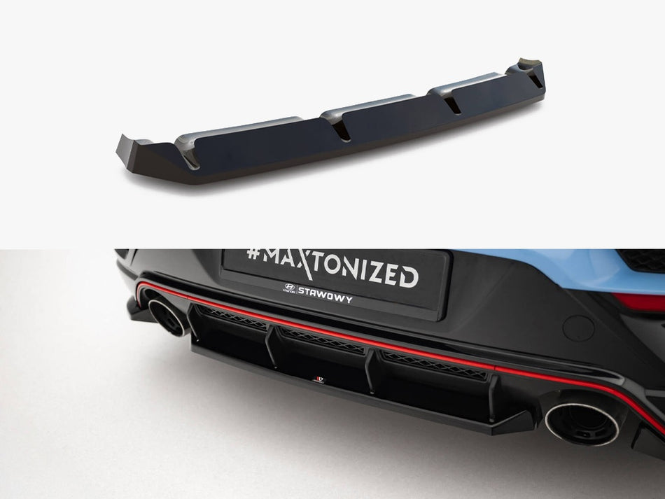 Maxton Design Central Rear Splitter Hyundai Veloster N Mk2 - HY-VE-2-N-RD1G - Image 1