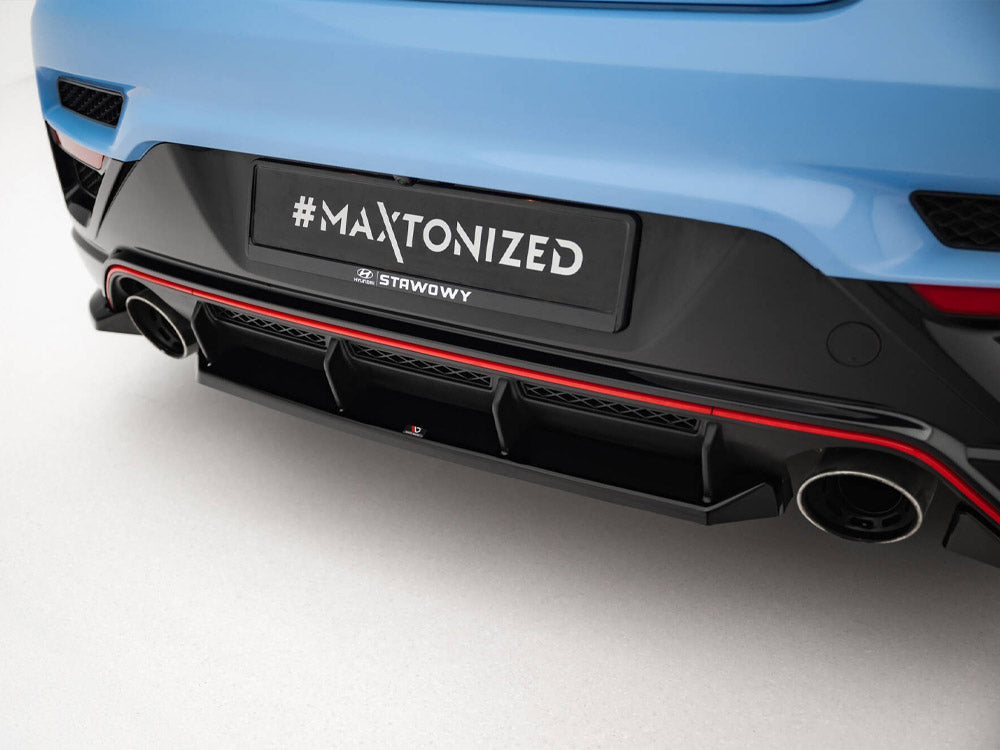 Maxton Design Central Rear Splitter Hyundai Veloster N Mk2 - HY-VE-2-N-RD1G - Image 4