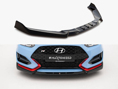 Maxton Design Front Splitter V.2 Hyundai Veloster N Mk2 - HY-VE-2-N-FD2G - Image 1
