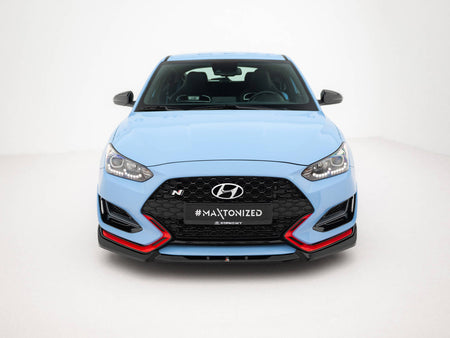 Maxton Design Front Splitter V.2 Hyundai Veloster N Mk2 - HY-VE-2-N-FD2G - Image 3