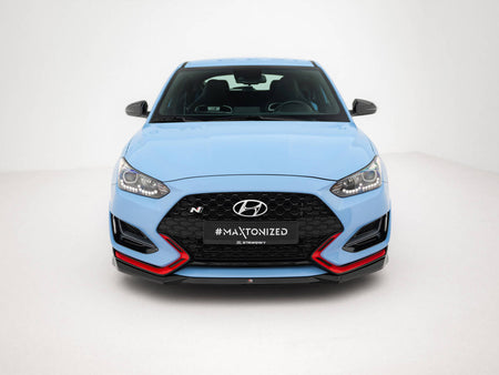 Maxton Design Front Splitter V.1 Hyundai Veloster N Mk2 - HY-VE-2-N-FD1G - Image 3