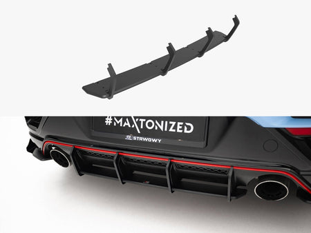 Maxton Design Street PRO Rear Diffuser Hyundai Veloster N Mk2 - HYVE2NCNC-RS1B - Image 1