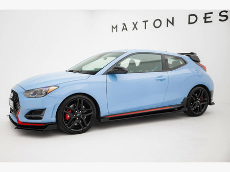 Street PRO Side Skirts Diffusers + Flaps Hyundai Veloster N Mk2