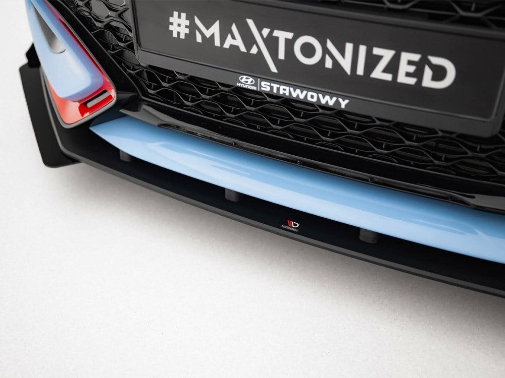 Maxton Design Street PRO Front Splitter + Flaps Hyundai Veloster N Mk2 - HYVE2NCNC-FD1B+FSF1G - Image 4
