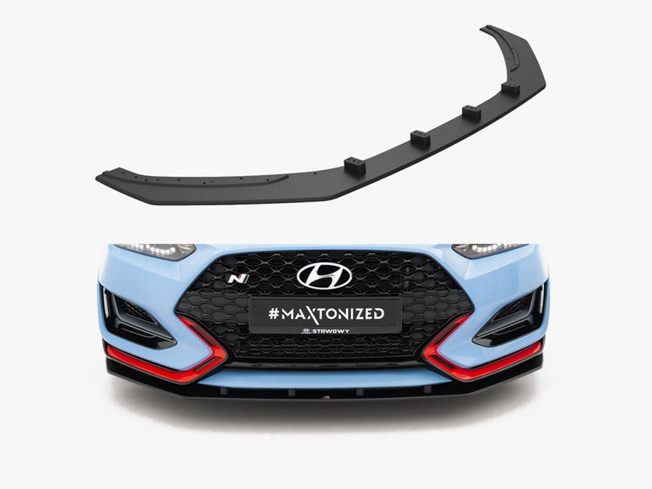 Maxton Design Street PRO Front Splitter Hyundai Veloster N Mk2 - HYVE2NCNC-FD1B - Image 1