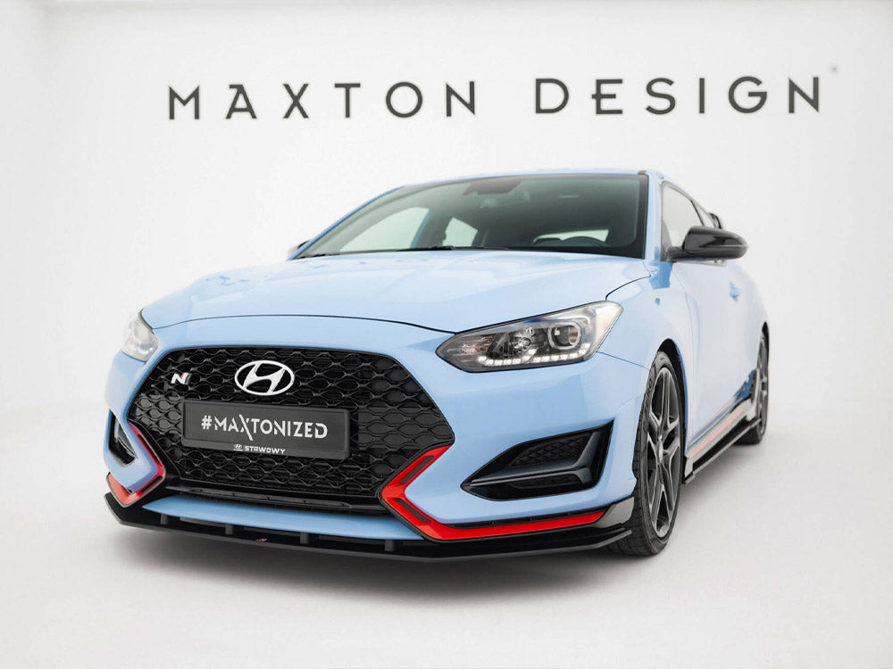 Maxton Design Street PRO Front Splitter Hyundai Veloster N Mk2 - HYVE2NCNC-FD1B - Image 2