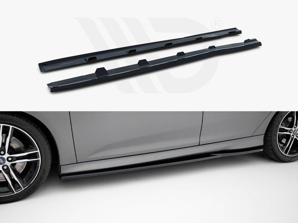 MAXTON DESIGN Side Skirts Diffusers V.3 Ford Focus ST Mk3
