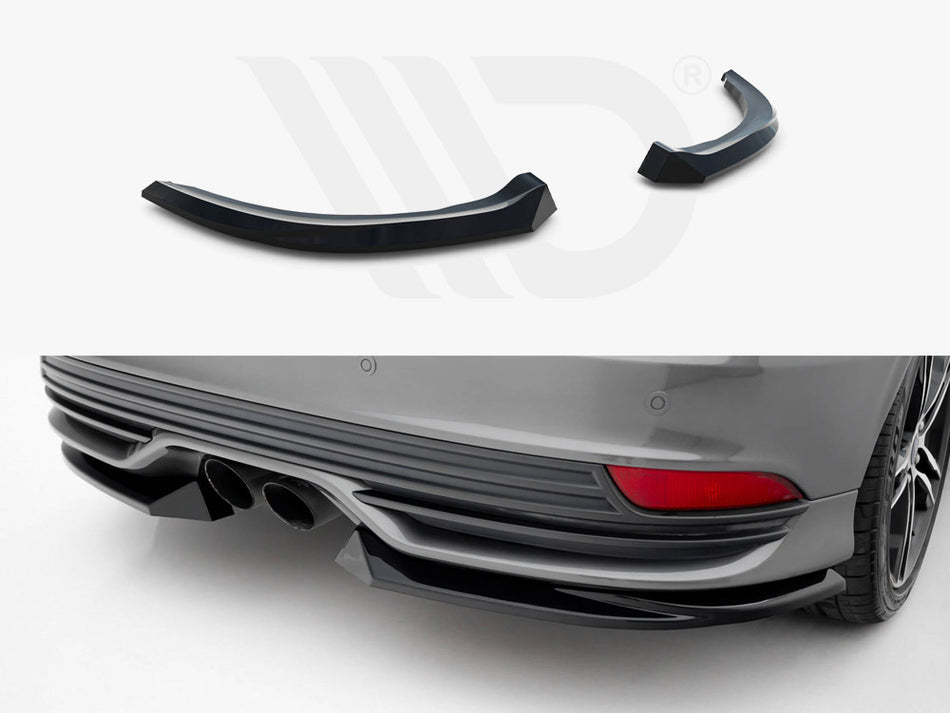 MAXTON DESIGN Rear Side Splitters V.3 Ford Focus ST Mk3 Facelift