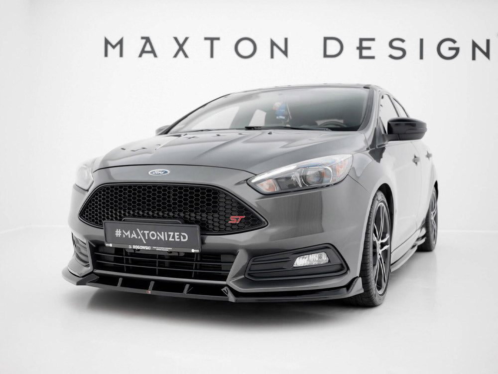 Maxton Design Front Splitter V.6 Ford Focus ST Mk3 Facelift - FO-FO-3F-ST-FD6G - Image 2