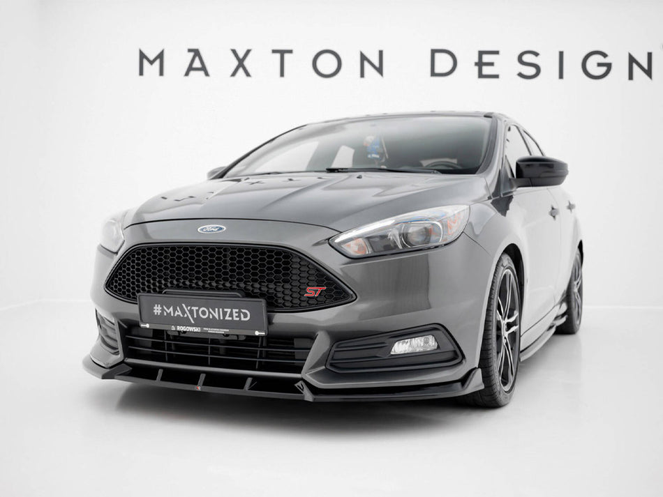 Maxton Design Front Splitter V.6 Ford Focus ST Mk3 Facelift - FO-FO-3F-ST-FD6G - Image 2