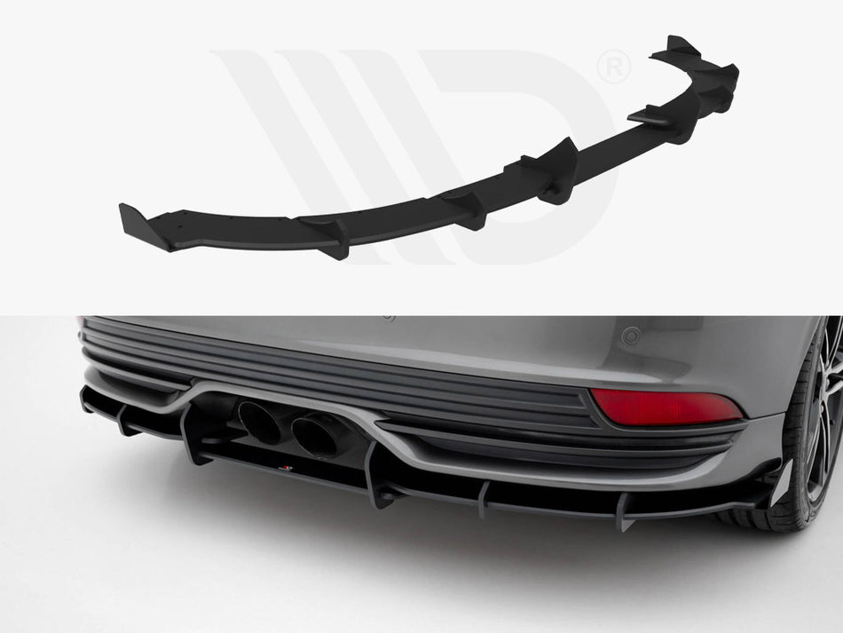 MAXTON DESIGN Street PRO Rear Diffuser + Flaps Ford Focus ST Mk3 Facelift