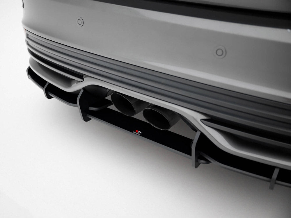 Maxton Design Street PRO Rear Diffuser + Flaps Ford Focus ST Mk3 Facelift - FOFO3FSTCNC-RS2B+RSF1G - Image 5