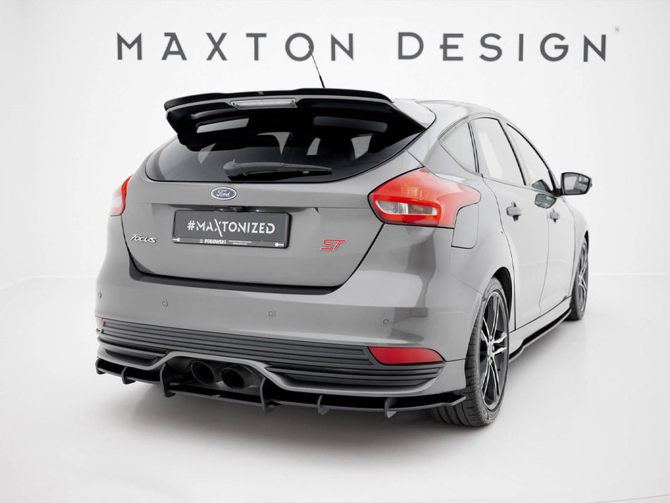 Maxton Design Street PRO Rear Diffuser Ford Focus ST Mk3 Facelift - FOFO3FSTCNC-RS2B - Image 2
