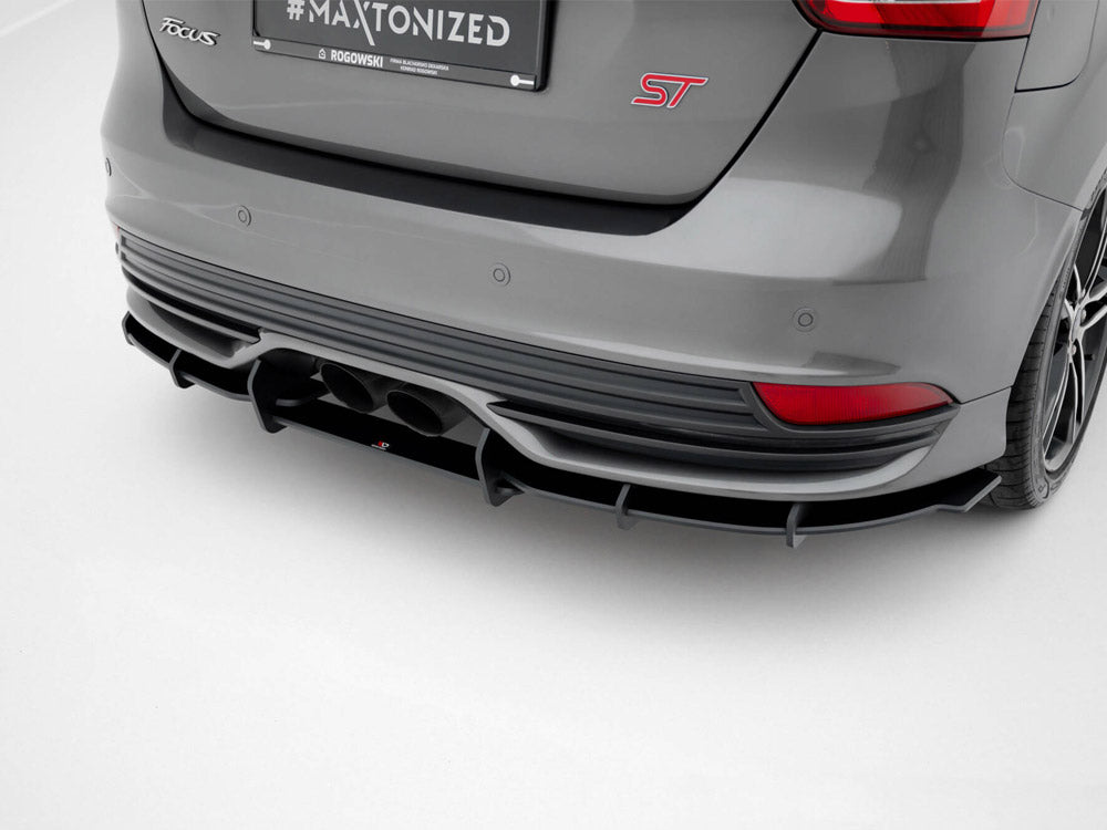 Maxton Design Street PRO Rear Diffuser Ford Focus ST Mk3 Facelift - FOFO3FSTCNC-RS2B - Image 3