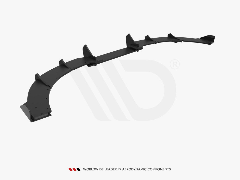 Street PRO Rear Diffuser + Flaps Ford Focus ST Mk3 Facelift - Black-Red