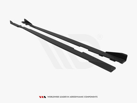 Maxton Design Street PRO Side Skirts Diffusers + Flaps Ford Focus ST Mk3 Facelift - FOFO3FSTCNC-SD1B+SF1G - Image 7