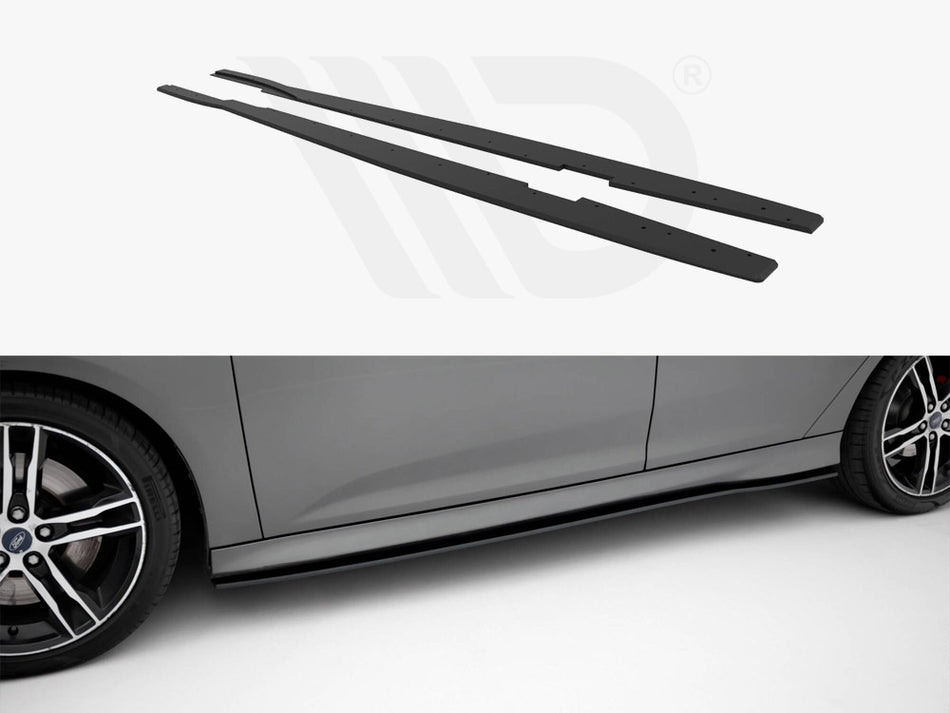 MAXTON DESIGN Street PRO Side Skirts Diffusers Ford Focus ST Mk3 Facelift