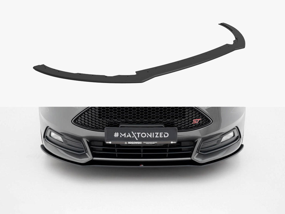 Maxton Design Street PRO Front Splitter Ford Focus ST Mk3 Facelift - FOFO3FSTCNC-FD4B - Image 1