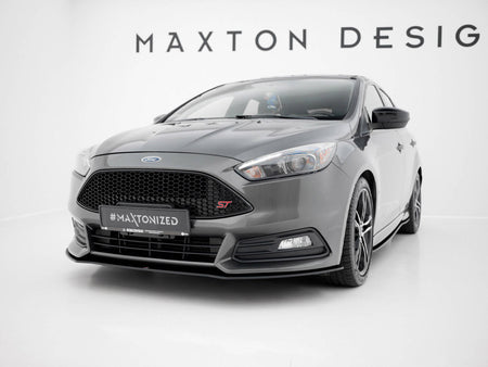 Maxton Design Street PRO Front Splitter Ford Focus ST Mk3 Facelift - FOFO3FSTCNC-FD4B - Image 2