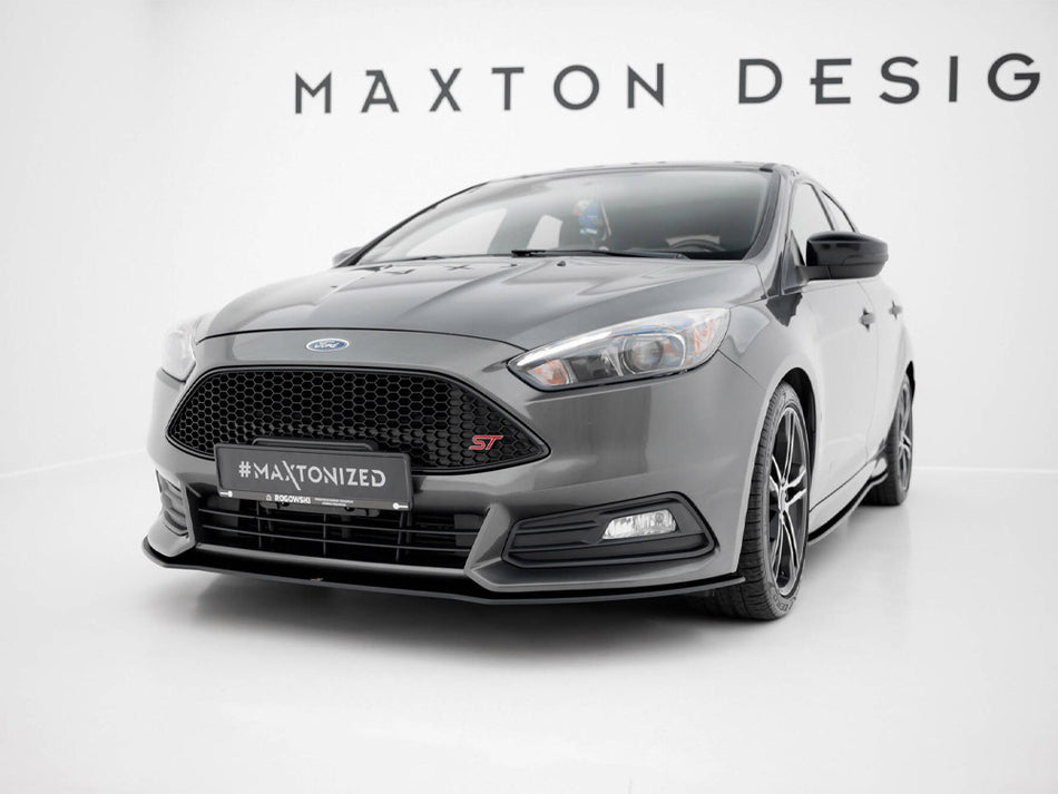 Maxton Design Street PRO Front Splitter Ford Focus ST Mk3 Facelift - FOFO3FSTCNC-FD4B - Image 2
