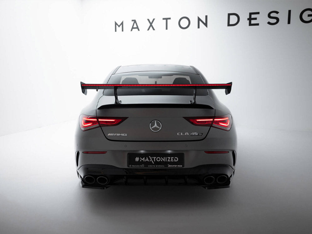Maxton Design Carbon Spoiler With Internal Brackets Uprights + LED Mercedes-Benz CLA Coupe C118 / C118 Facelift - CF-ME-CLA-118-WING5-INT-245-P+LED - Image 3