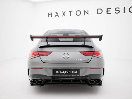 Maxton Design Carbon Spoiler With Internal Brackets Uprights + LED Mercedes-Benz CLA Coupe C118 / C118 Facelift - CF-ME-CLA-118-WING5-INT-245-P+LED - Image 7