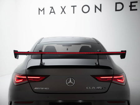 Maxton Design Carbon Spoiler With Upper Swan Mounting + LED Mercedes-Benz CLA Coupe C118 / C118 Facelift - CF-ME-CLA-118-WING5-UPP-245-P+LED - Image 5