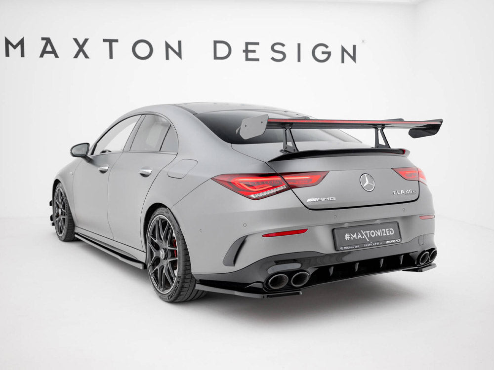 Maxton Design Carbon Spoiler With Upper Swan Mounting + LED Mercedes-Benz CLA Coupe C118 / C118 Facelift - CF-ME-CLA-118-WING5-UPP-245-P+LED - Image 8