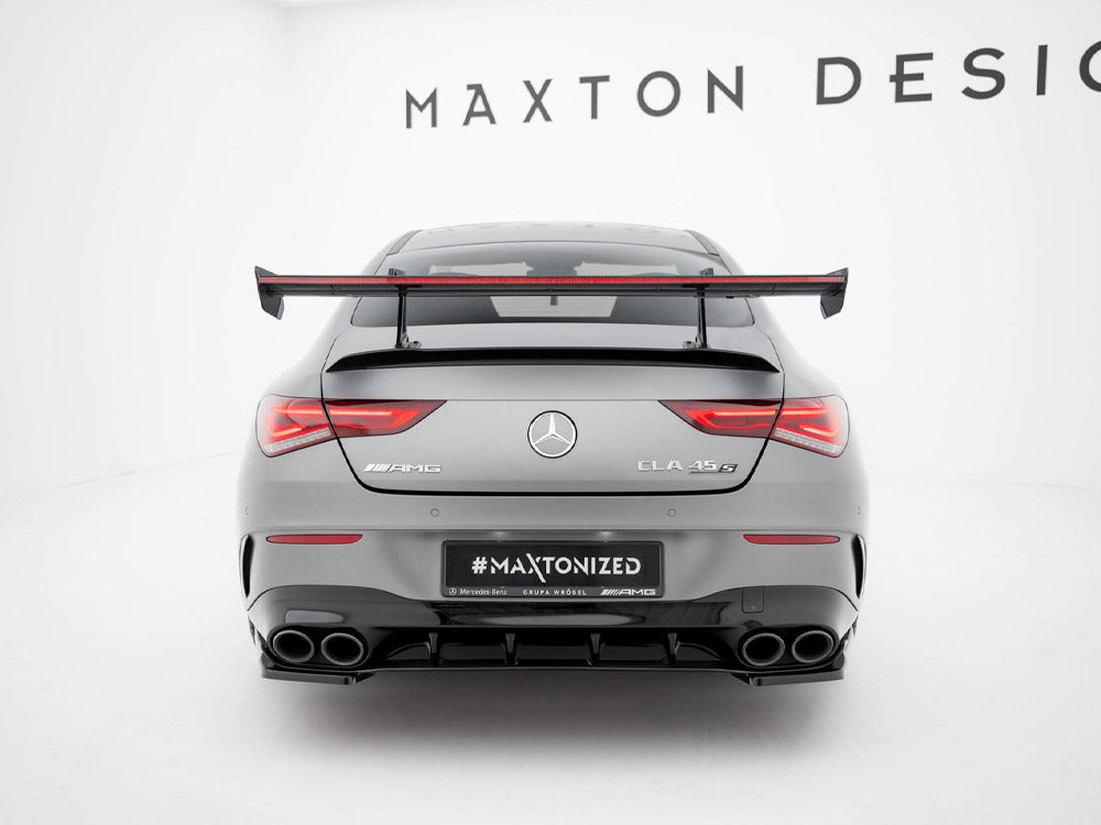 Maxton Design Carbon Spoiler With Upper Swan Mounting + LED Mercedes-Benz CLA Coupe C118 / C118 Facelift - CF-ME-CLA-118-WING5-UPP-245-P+LED - Image 7