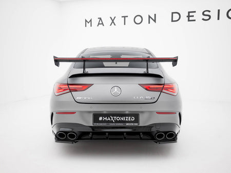 Maxton Design Carbon Spoiler With Upper Swan Mounting + LED Mercedes-Benz CLA Coupe C118 / C118 Facelift - CF-ME-CLA-118-WING5-UPP-245-P+LED - Image 7
